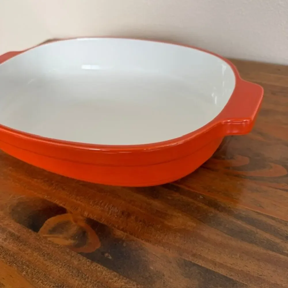 KitchenAid Orange 3.5qt Chip-Resistant Ceramic Casserole Dish